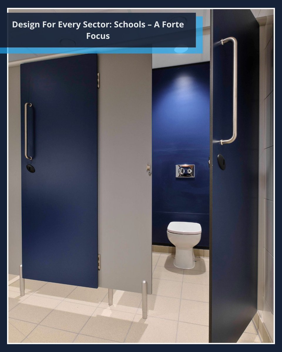 washroom_tweets's tweet image. Design For Every Sector Week!

Spotlight on Schools – The Forte cubicle system is built tough for busy school washrooms. Durable, moisture-resistant, and easy to maintain — perfect for all education levels.

Built to last. Made for education.

#DesignForEverySector #ForteCubicles
