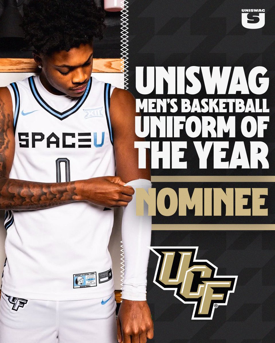 UNISWAG (@uniswag) on Twitter photo UNISWAG Men’s Basketball Uniform of the Year Nominee
<a href="/UCF_MBB/">UCF Men’s Hoops 🌴</a> is up for the best college basketball uniform this season.
Vote at uniswag.com/uniform-of-the…
#uniswag UNISWAG Men’s Basketball Uniform of the Year Nominee
<a href="/UCF_MBB/">UCF Men’s Hoops 🌴</a> is up for the best college basketball uniform this season.
Vote at uniswag.com/uniform-of-the…
#uniswag