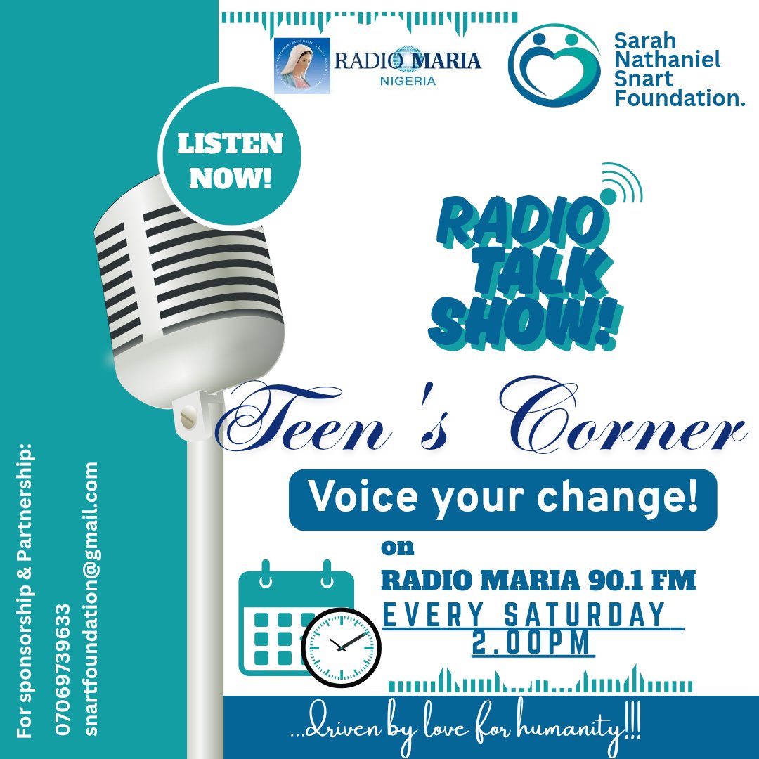SnartFoundation's tweet photo. We have decided to work directly with our beneficiaries to create lasting change. You get to hear young people speak while we provide the necessary information adolescents need to thrive.
#snarfoundation #teenscorner #voiceyourchange #greap #SDGs #girlsrights https://t.co/yUbNkDBxq9