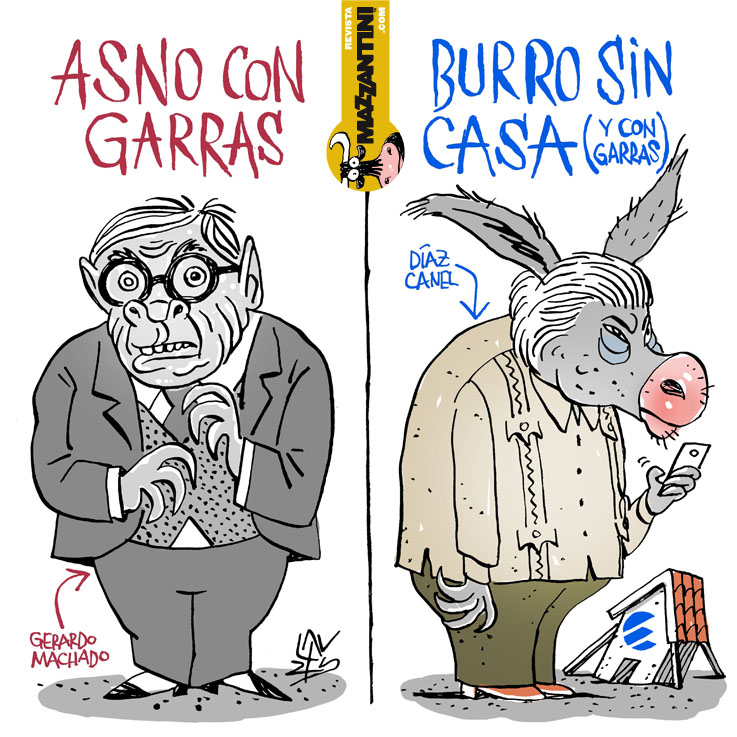 Mazzantinimag's tweet photo. #Cuba "Asno y burro", por Lauzán. https://t.co/HAvgWx4vLS
