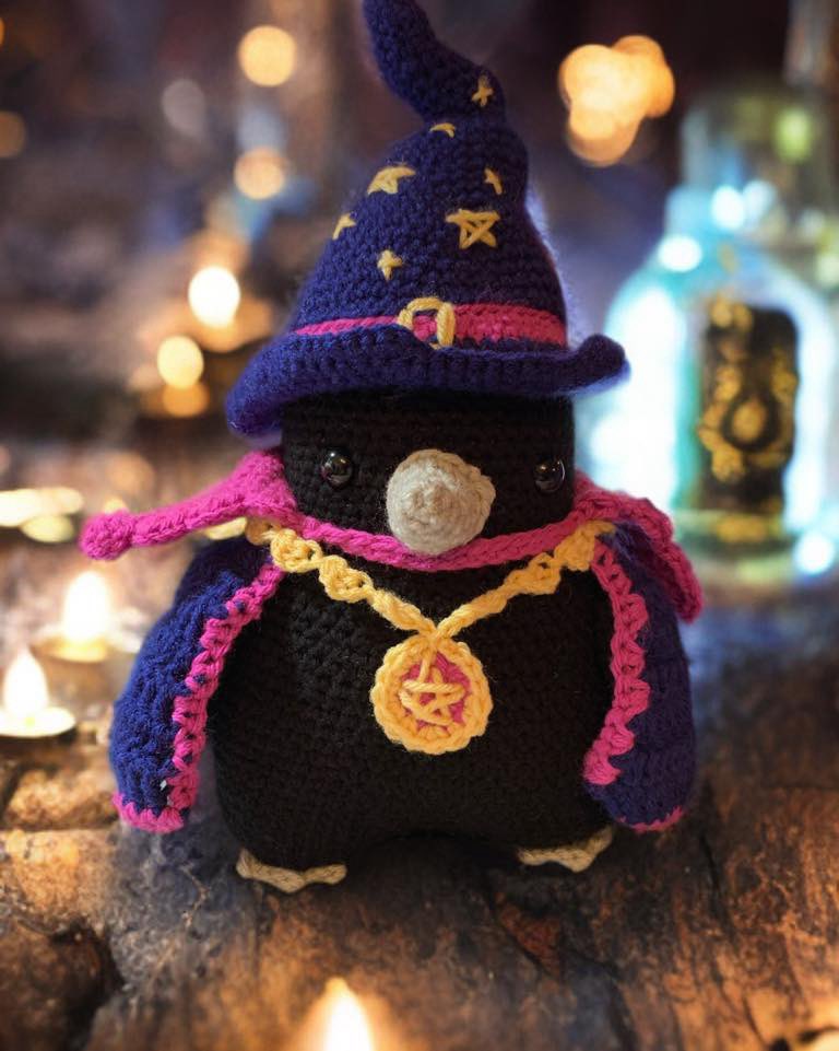 creation_bellas's tweet photo. Another one finished and completed!!! 

This guy is a wizard who love his potions and cast spells on suspecting and unsuspecting visitors. 

#amigurumi #crochetlove #crochet #crocheting #crochetaddict #dungeonmaster #dungeon #criticalrole #dungeonsanddragons https://t.co/hiylhdbTRW