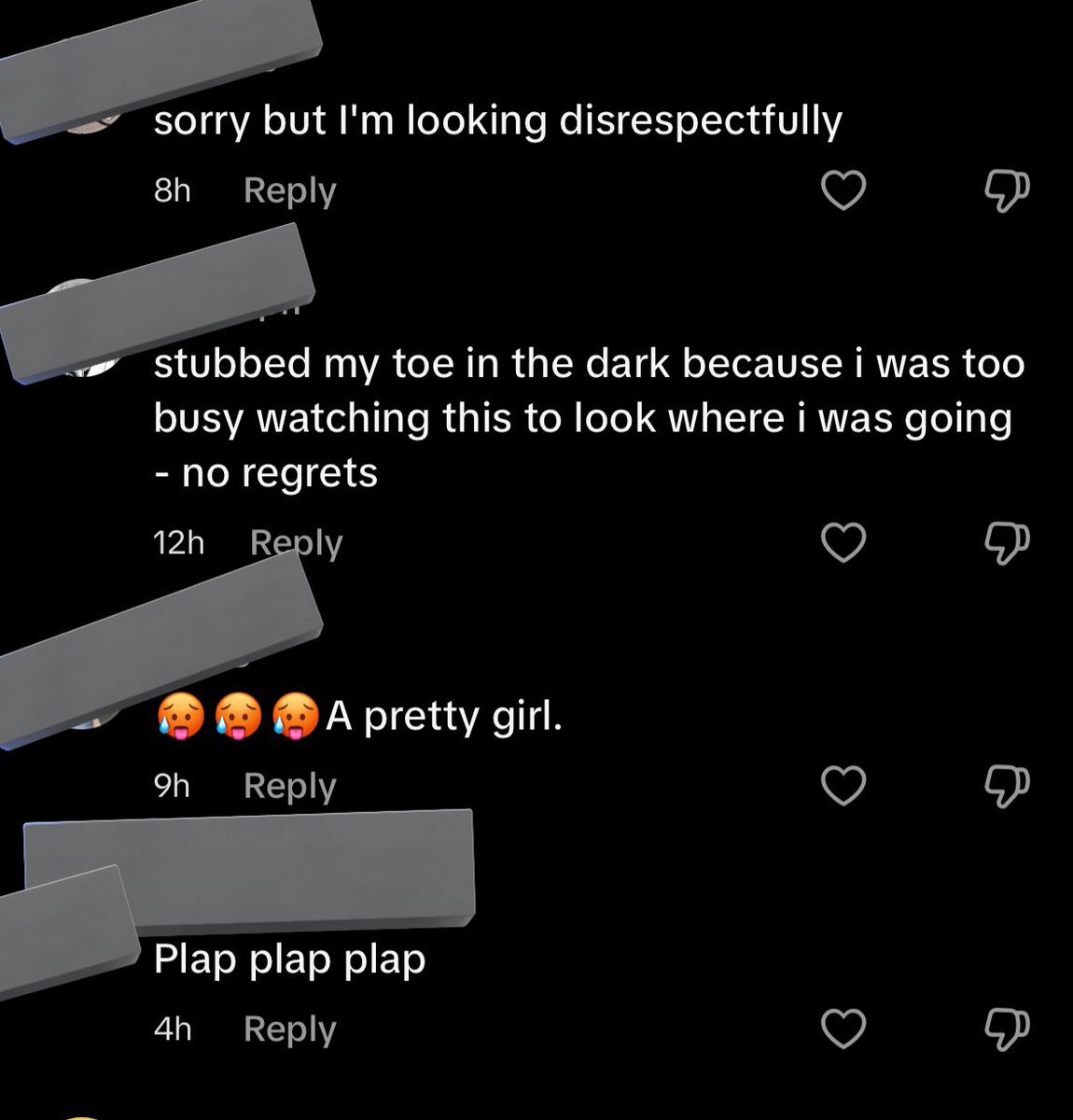 posted a tiktok where my tits are super out. its so hot to see everyone ignore the tiktok and just objectify me😭😭