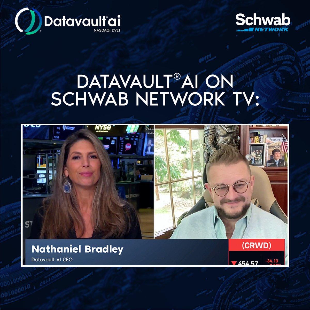 Datavaultai (@datavault_ai) on Twitter photo Datavault AI CEO <a href="/NateX112756/">NateX</a> joined <a href="/SchwabNetwork/">Schwab Network</a>'s 'Morning Trade Live' w/ <a href="/NPetallides/">Nicole Petallides</a> to dive into <a href="/CrowdStrike/">CrowdStrike</a> earnings + the importance for #cybersecurity companies to protect AI-powered enterprise systems.
📺 Watch: bit.ly/4jDtmjI
#AI #DatavaultAI #CrowdStrike Datavault AI CEO <a href="/NateX112756/">NateX</a> joined <a href="/SchwabNetwork/">Schwab Network</a>'s 'Morning Trade Live' w/ <a href="/NPetallides/">Nicole Petallides</a> to dive into <a href="/CrowdStrike/">CrowdStrike</a> earnings + the importance for #cybersecurity companies to protect AI-powered enterprise systems.
📺 Watch: bit.ly/4jDtmjI
#AI #DatavaultAI #CrowdStrike