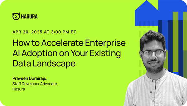 Do you need to organize your data before embarking on enterprise AI adoption? You don't have to, according to Praveen Durairaju from <a href="/HasuraHQ/">Hasura</a> . Check out this recorded webinar. event.on24.com/wcc/r/4917743/…