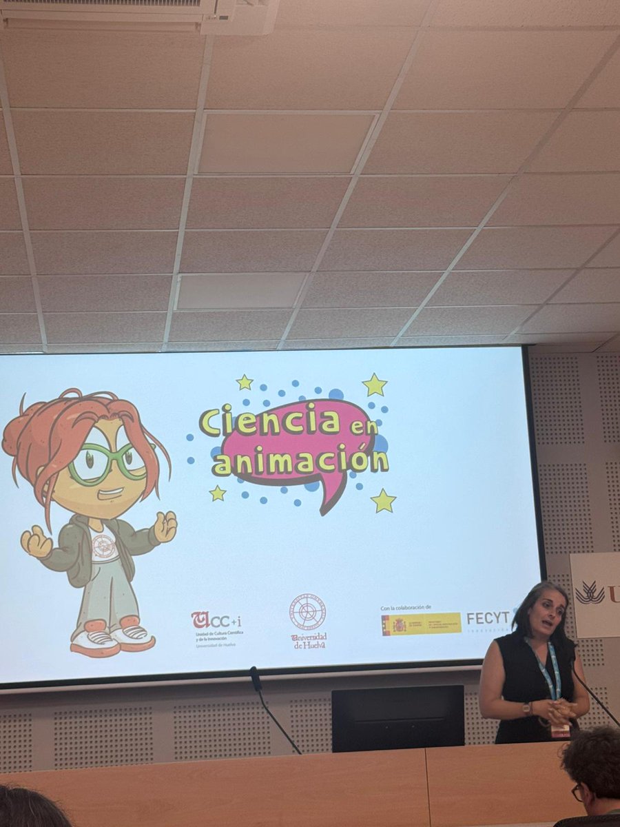 Nuestra UCC presente en #COMCIRED2025 encuentro de la red de ucc de <a href="/FECYT_Ciencia/">FECYT</a> presentando a #Audea investigadora de <a href="/UniHuelva/">Universidad de Huelva</a>

 #cienciaenanimacion