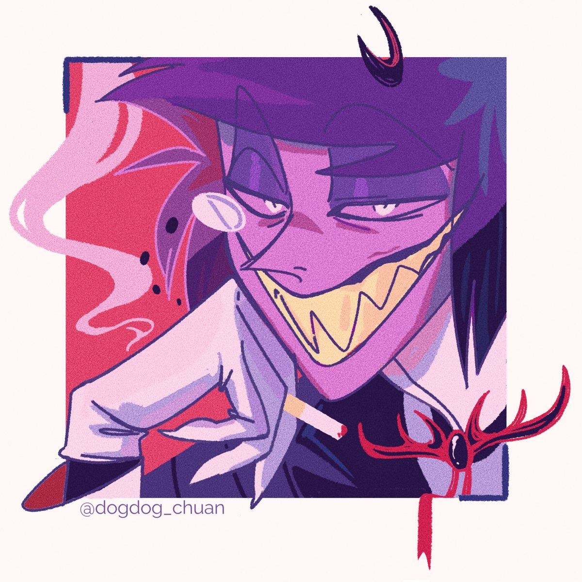 Dogdog_chuan's tweet image. #Alastor #HazbinHotel