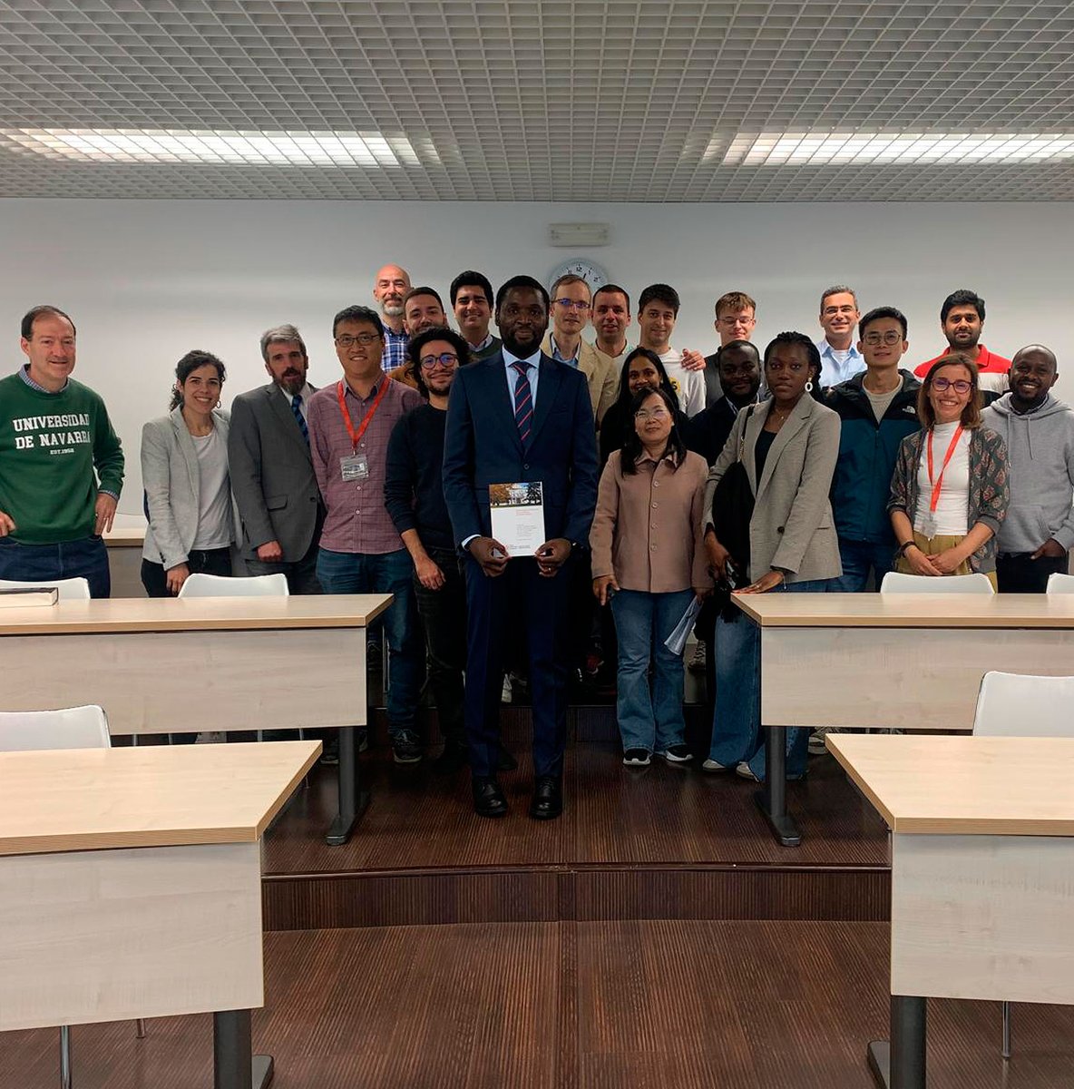 🎓 Jafait Junior Fodop Sokoudjou, de Camerún, ha defendido este curso su tesis en <a href="/tecnun/">Tecnun</a>. Es uno de los 181 nuevos doctores que recibirán mañana su birrete. 
Nos ha contado su historia
👇 👇 👇 
unav.edu/noticias-y-eve…