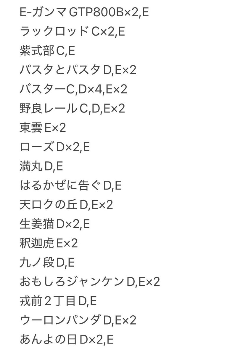 babanakaido2's tweet photo. UNDER5 2025 アンダーファイブ
運DER5 くじ　準決勝　大阪

【求】
例えば炎,買取(600円/点)

【譲】
画像参照

異種交換比率違いも検討いたしますので、ぜひお声がけください☺️ https://t.co/3U0T198SGw