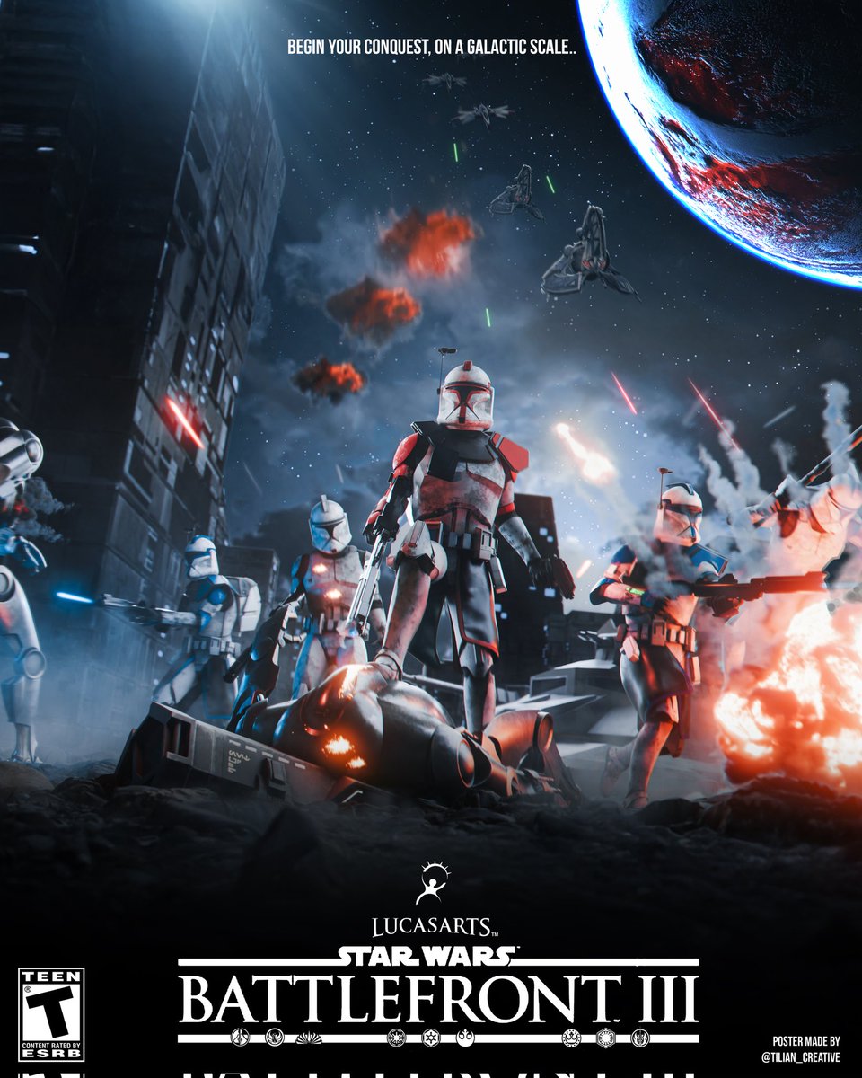 Begin your Conquest, on a Galactic scale. 

Poster made by me.

#battlefront3