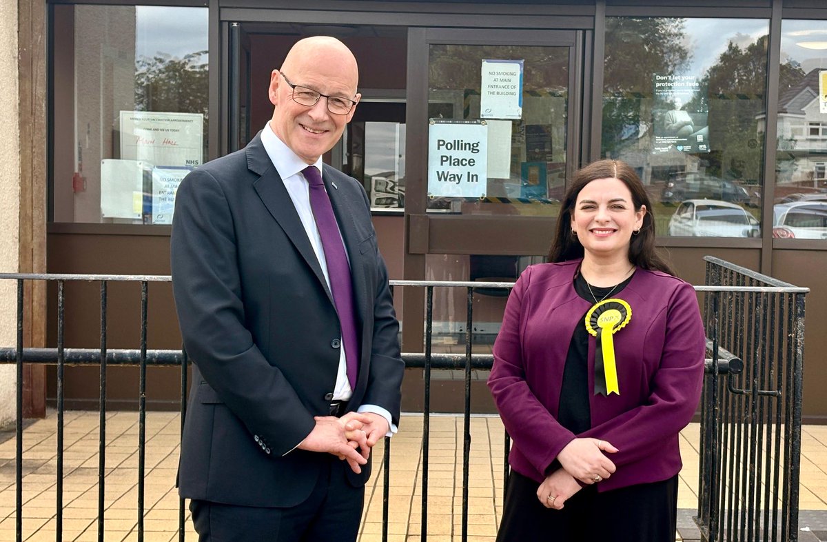 JohnSwinney's tweet photo. There’s still time to #VoteSNP for @KatyLoudonSNP - polls are open until 10pm.

Every vote will count, and every single vote for the SNP is a vote to put your priorities first, and stop Nigel Farage.

Let’s make sure Scotland’s voice is heard loud and clear. https://t.co/3CqyZVTNTg