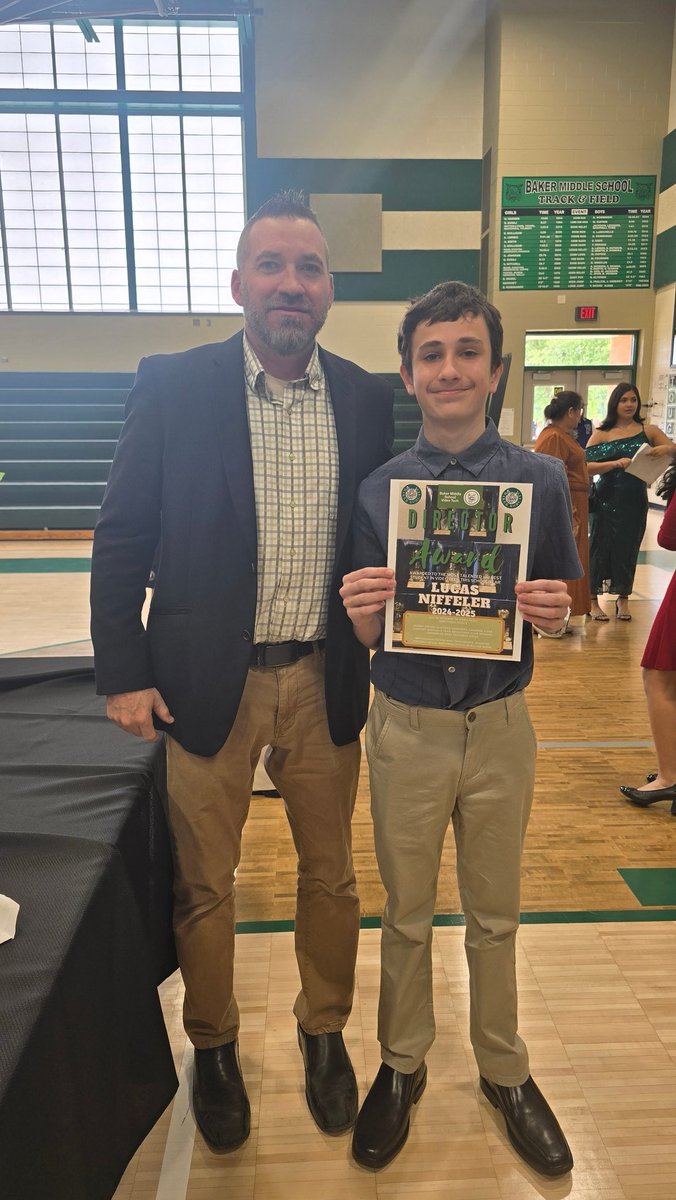 Congrats to Lucas Niffeler. He won the Director Award as the top Video Tech student of the year!