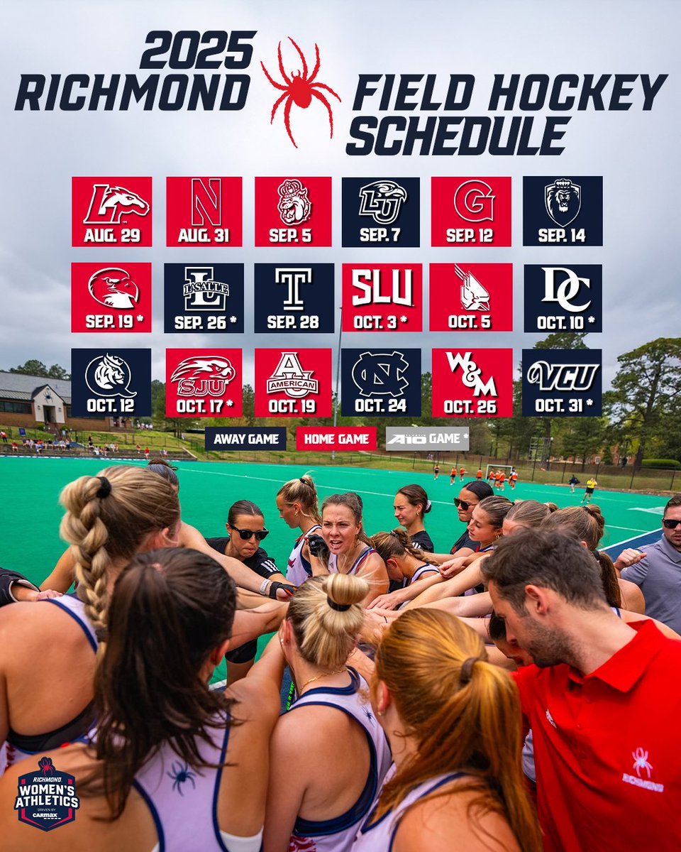 Richmond Field Hockey (@spiderhockey) on Twitter photo Loncarica Announces 2025 Spider Field Hockey Schedule
π° spides.us/4jASTty
ποΈ spides.us/4jyLg7b
#OneRichmond <a href="/SpiderAthletics/">Richmond Athletics</a> Loncarica Announces 2025 Spider Field Hockey Schedule
π° spides.us/4jASTty
ποΈ spides.us/4jyLg7b
#OneRichmond <a href="/SpiderAthletics/">Richmond Athletics</a>