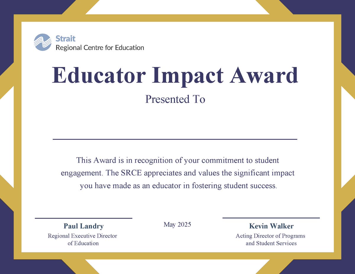 Congratulations to the 2024-2025 Recipients of the #SRCE Educator Impact Awards Celebrating Educator Excellence.
This year’s theme is Student Engagement and recognizes educators who know, respond to and engage their students. Learn more at the this link
srce.ca/news/news_stor…