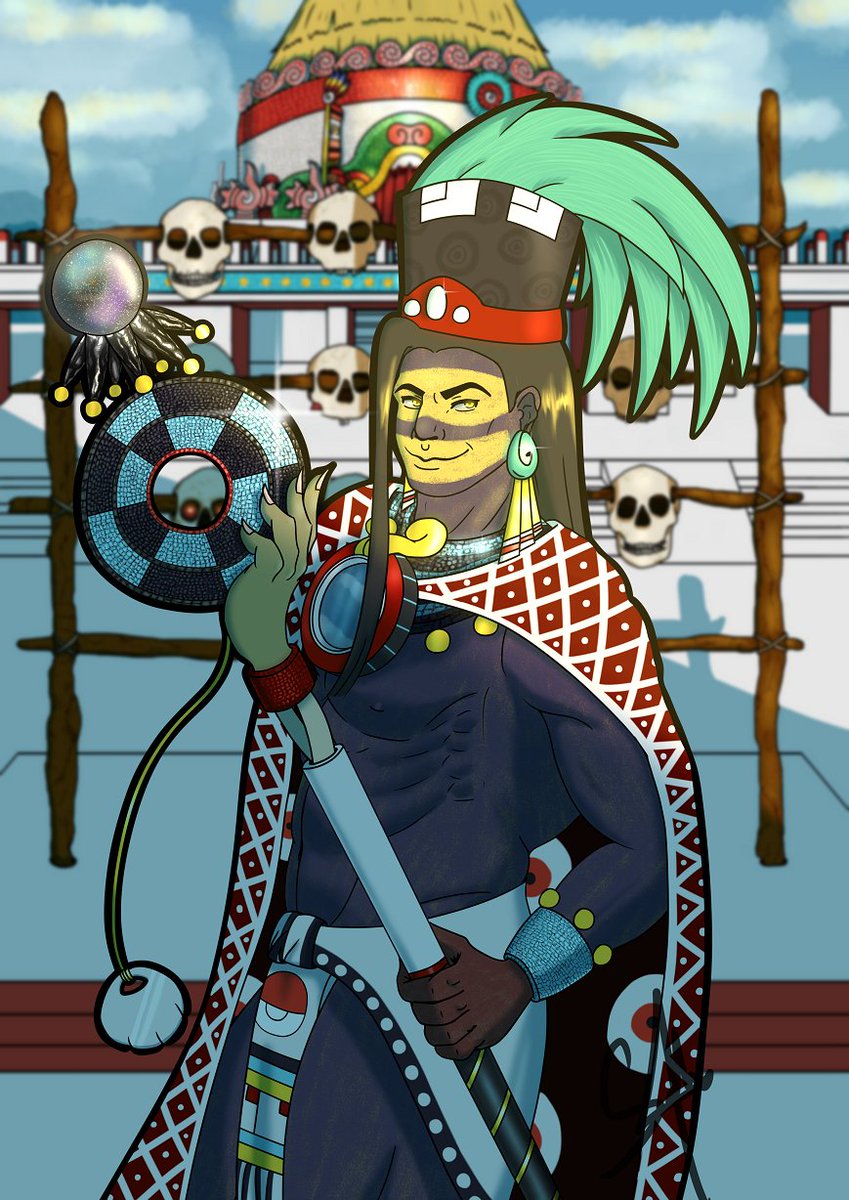 "In my head there is a mirror
When I've been bad, I've been wrong
Food for the saints that are quick to judge me
Hope for a Badman
This is the Badman's song" 🎶

Happy Toxcatl, everyone, until next year 🪇🥳

#aztec