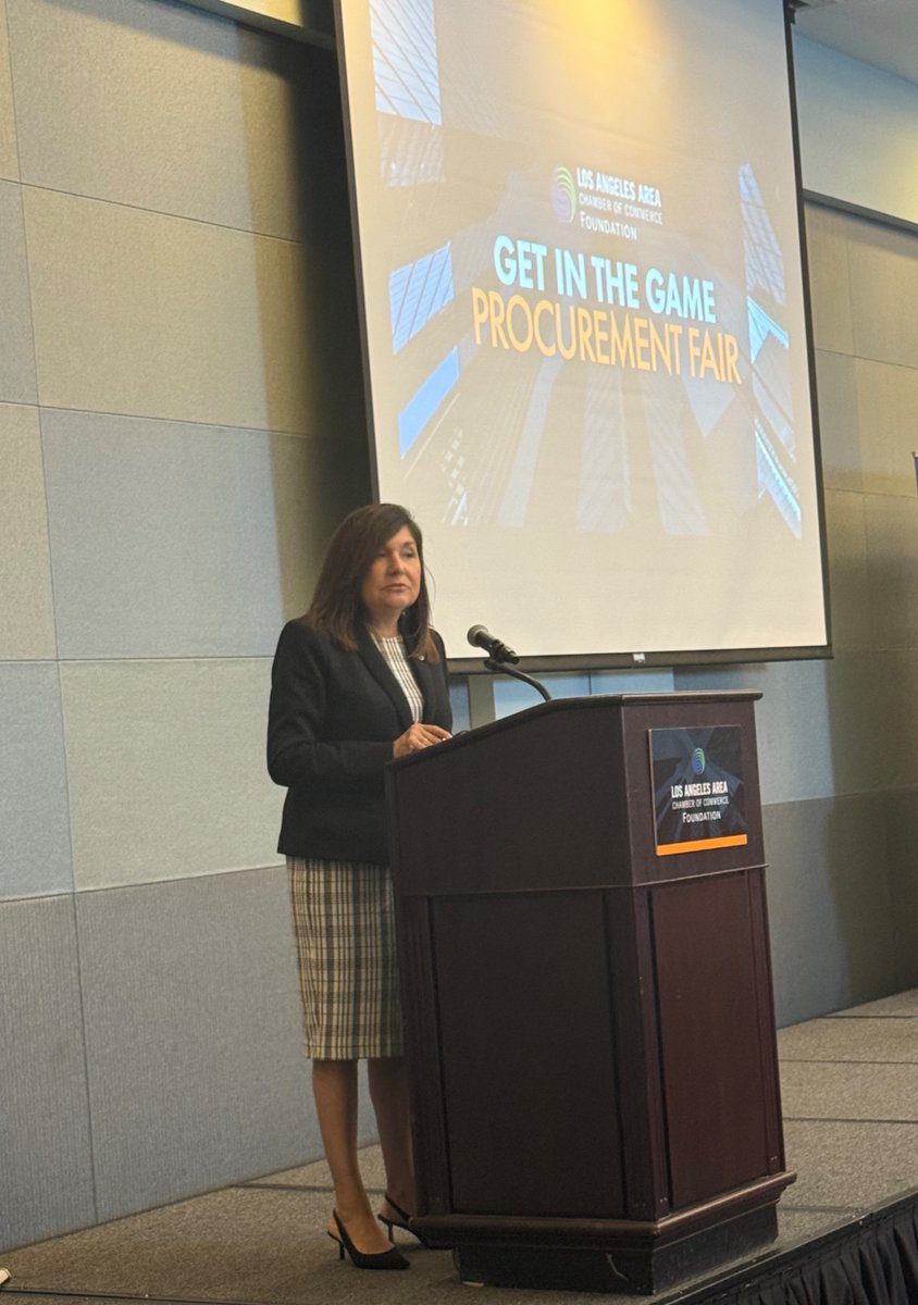 L.A. Area Chamber (@laareachamber) on Twitter photo We’re proud to kick off the Get in the Game Procurement Fair! Chamber President & CEO <a href="/LAChamberMaria/">Maria Salinas</a>, welcomed small and diverse businesses to connect with major buyers and unlock access to $150B in upcoming procurement opportunities. We’re proud to kick off the Get in the Game Procurement Fair! Chamber President & CEO <a href="/LAChamberMaria/">Maria Salinas</a>, welcomed small and diverse businesses to connect with major buyers and unlock access to $150B in upcoming procurement opportunities.