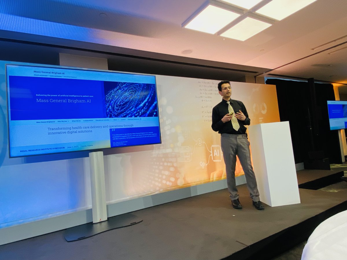 sagarnigs's tweet image. Honored to participate in the Renal Research Institute (RRI) symposium Kidney Intelligence: Bridging AI, Mathematics, and Medicine in Vienna, Austria. It brought clinicians, data scientists, mathematicians, and patients together. @MGBKidneys
