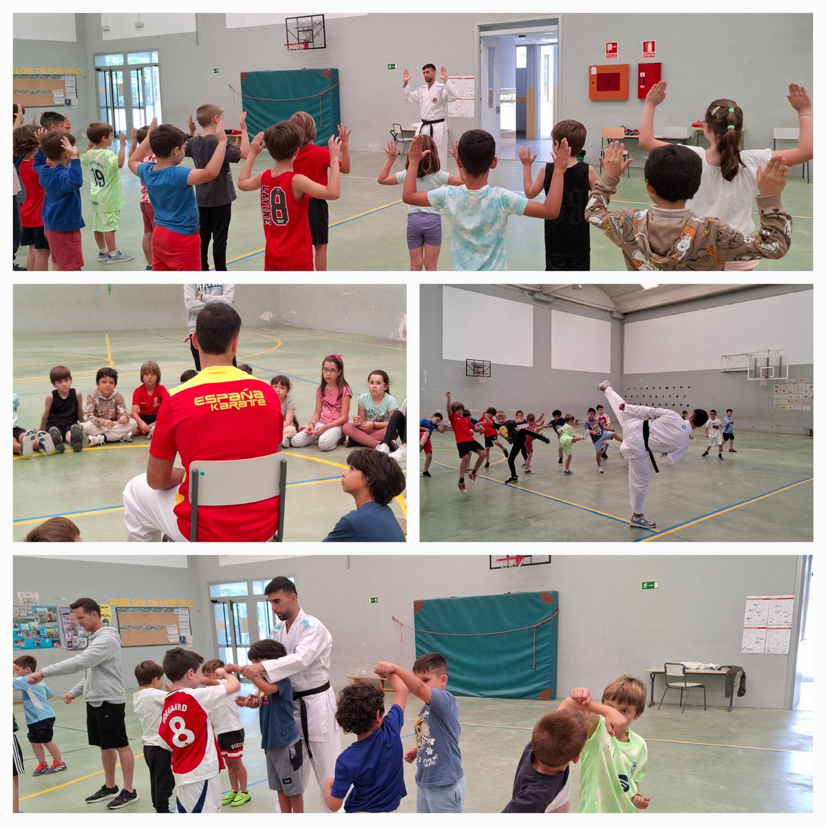 En 2° hemos tenido la visita del karateka cigüeño Rafa Ibáñez (16 veces campeón de España, 3° del mundo y 5° de Europa en su categoría). Gracias a él hemos hecho nuestros primeros "pinitos" en el mundo del kárate.

#VillaPatro #ViveVillaPatro