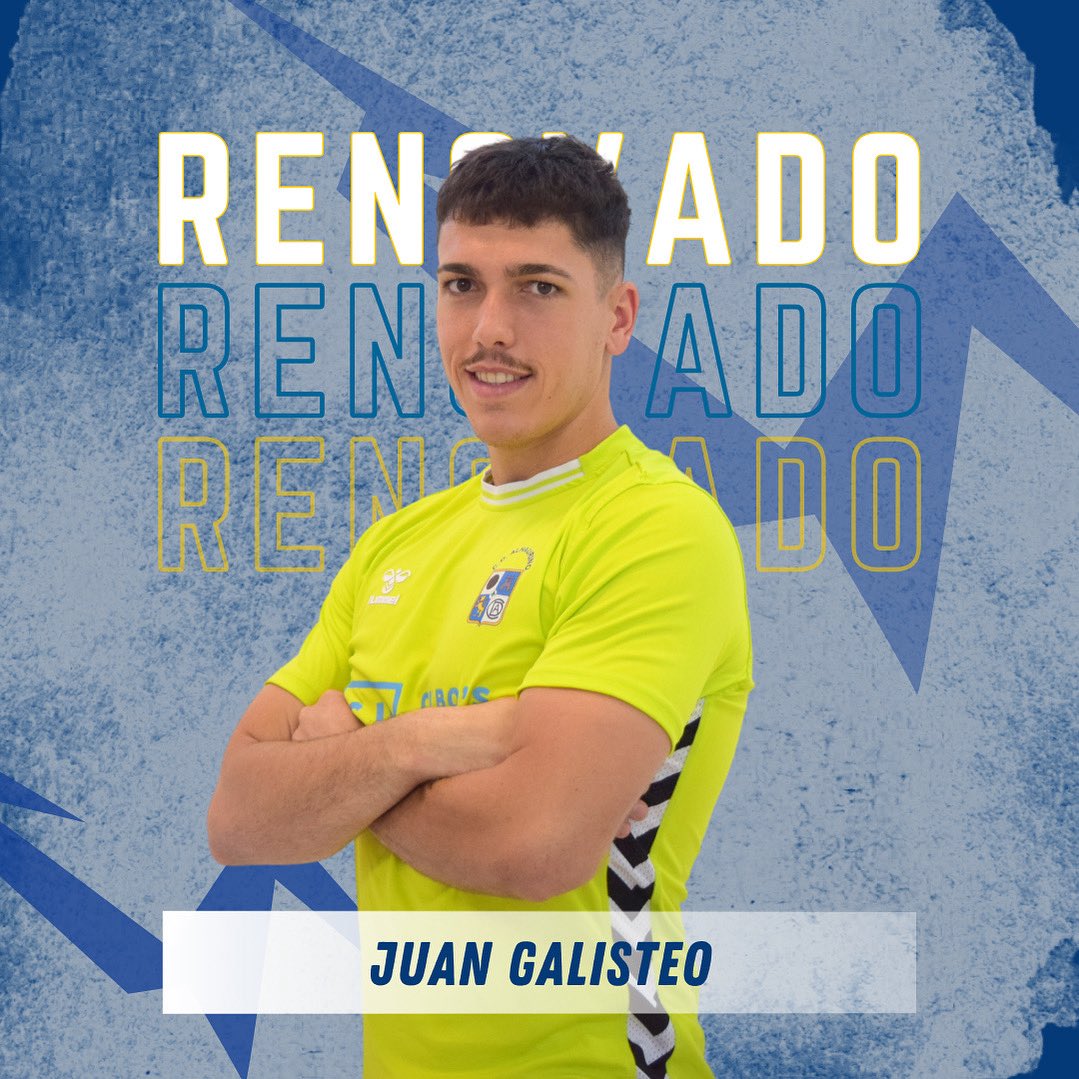 🔵RENOVADO ✅

🤝 Juan Galisteo continuará defendiendo la portería azulilla la próxima temporada.

➡️ El portero menos goleado en División de Honor la pasada temporada y una de las piezas fundamentales en el equipo del ascenso continuará con nosotros en 3ªRFEF

💙Seguimos, Juan