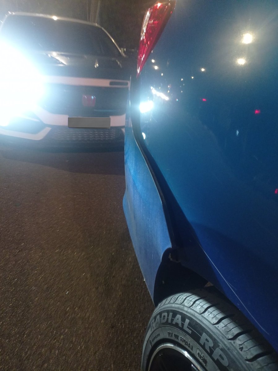 Nak raya la orang langgar kereta aku. Cilakak