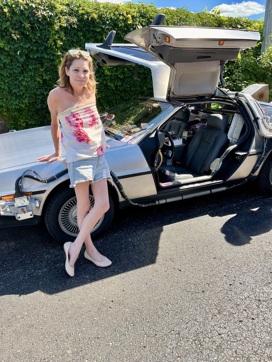 JanelM58405's tweet photo. @Rob_Haswell @realmilwaukee Watching today and a mega fan of Back to the Future shout out.. I have a mini DeLorean! 🙂 And was lucky enough to randomly get to a DeLorean convention! #nerdstuff https://t.co/YZQFlhGwG5