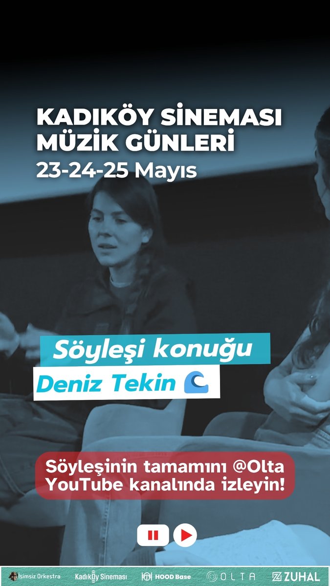 Bağımsız müziğin genç ve güçlü sesi Deniz Tekin, Kadıköy Sineması Müzik Günleri'nde bizimleydi!
Bu içten söyleşiden minik bir kesit burada, tamamı YouTube kanalımızda seni bekliyor! 💬💫

📲 Hemen aşağıdaki linki tıkla, dinle, paylaş!
youtube.com/watch?v=A3s9Km…