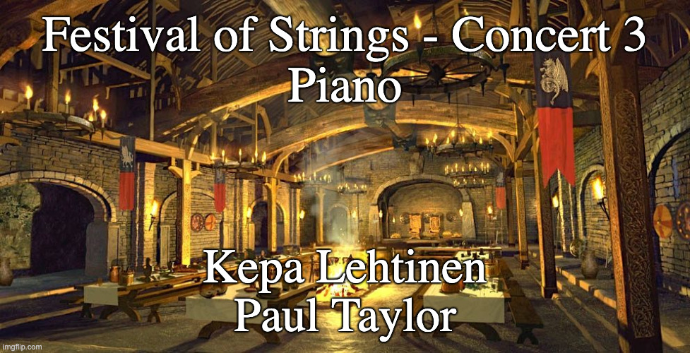 1 of 13
Our Festival of Strings series continues with <a href="/PaulTaylorPiano/">Paul Taylor</a> and <a href="/KepaLehtinen/">Kepa Lehtinen</a>