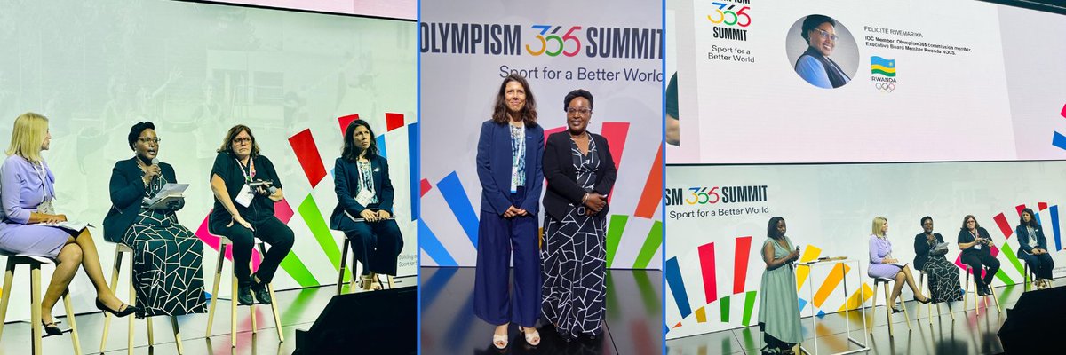 Relive the moments of #Olympism365 as <a href="/PlanRwandaCD/">emilie fernandes</a> showcased the impact of #BikeForFuture on girls and young women. This was during the session on ‘Sport, Education and Employment’, on a panel alongside Ana Baiardi of <a href="/AgendaCAF/">CAF</a>, Alejandra Solla of <a href="/LigaIberoamOSC/">La Liga Iberoamericana</a>, and Felicite