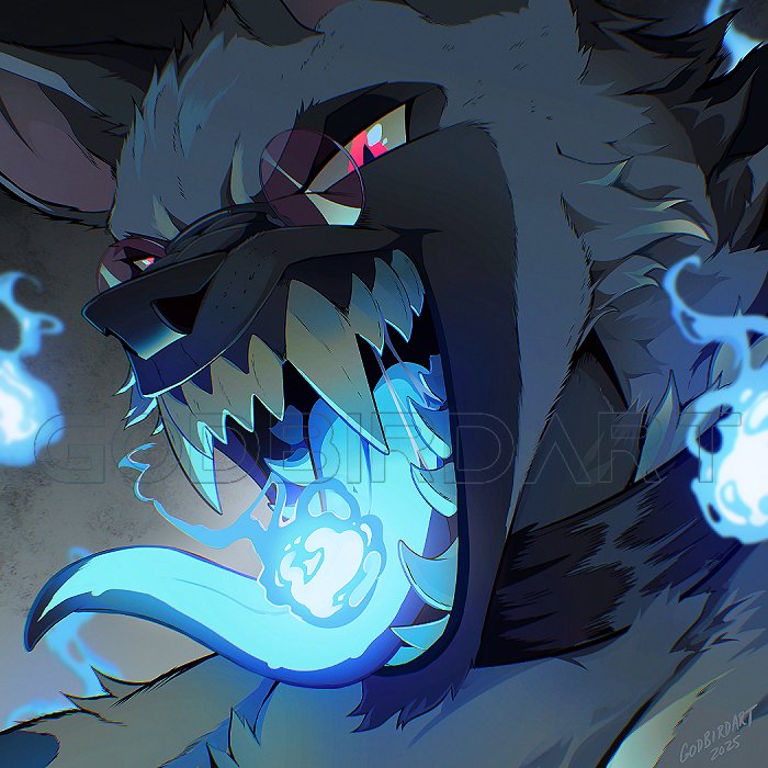 godbirdart's tweet image. γ oh, how delectable your soul is, γ π₯β¨
portrait commission for taloc on bluesky