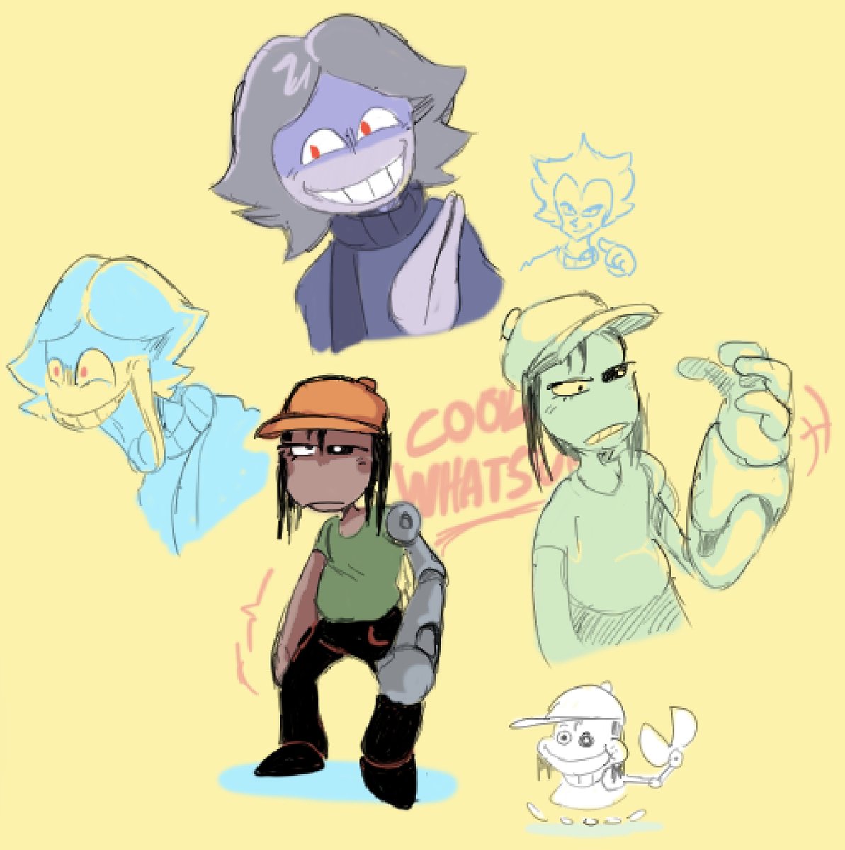 PasatempioCS's tweet image. Some old Art trade stuff I like with @_Luff2_’s characters