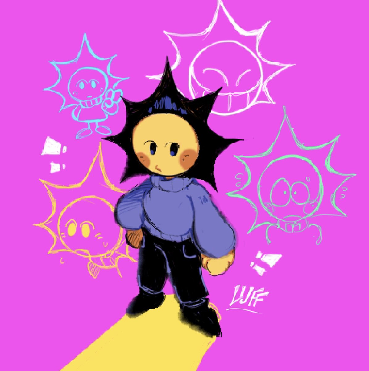 PasatempioCS's tweet image. Some old Art trade stuff I like with @_Luff2_’s characters