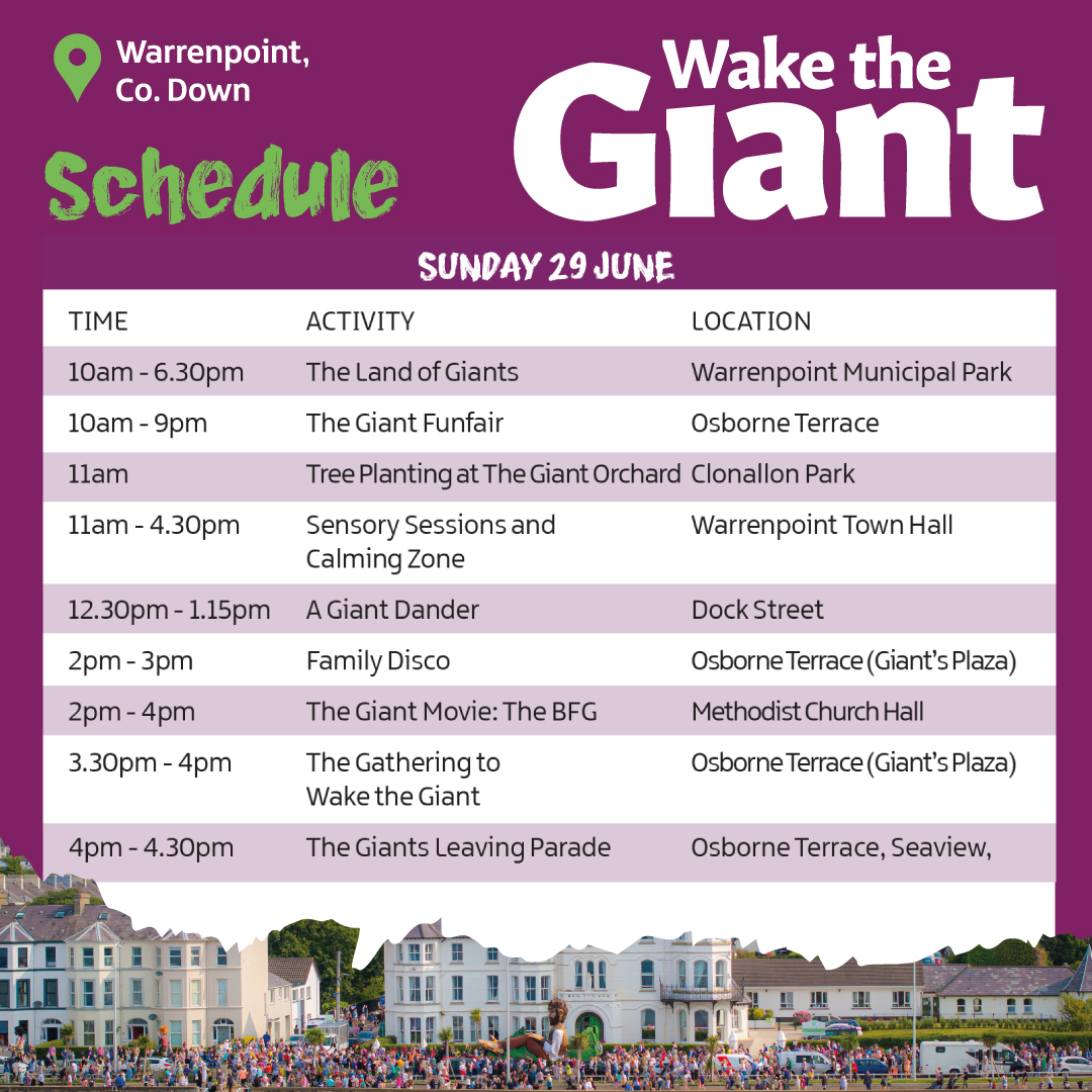 🎉 One week to go – #WaketheGiant is almost here! 

Pack your bags, round up your clan, and get ready for a weekend of delicious food, creative workshops, live entertainment, giant parades and so much more! 

Join us on Saturday 28 &amp; Sunday 29 June. 

 👉 visitmournemountains.co.uk/whats-on/giant…