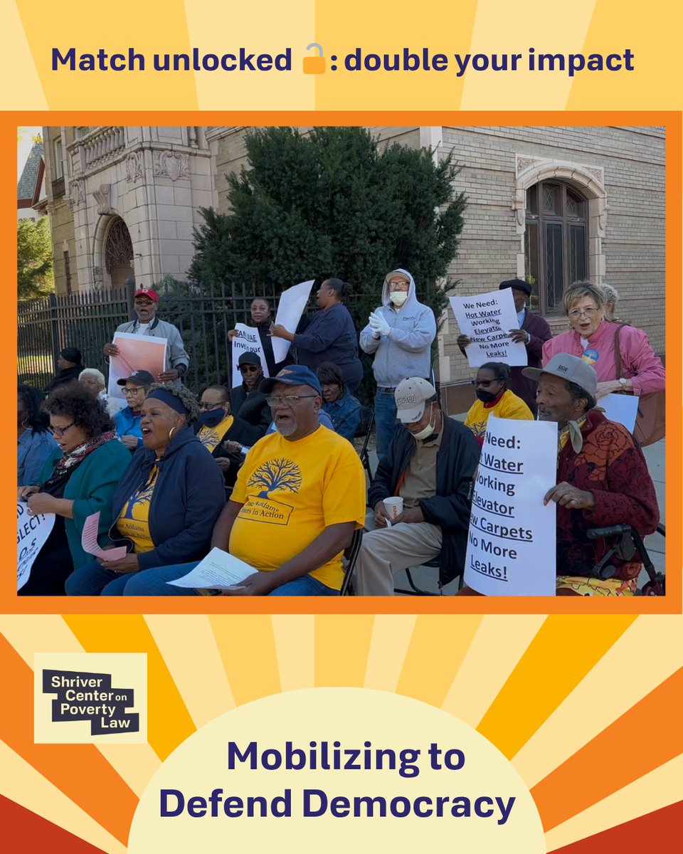 shrivercenter's tweet photo. Crestwood tenants lived in inhumane conditions for years due to mismanagement. Our housing justice team secured hotel stays for tenants &amp; won critical repairs.

Your gift power legal advocacy &amp; tenant justice. w/our Board's $20k match, your gift doubles: https://t.co/RiJfnKCNgb https://t.co/wMVRGjMfCg