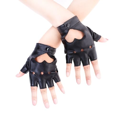 I just received JISEN Women Heart Cutout Punk Half Finger PU Leather Performance Gloves - A-black from crankman via Throne. Thank you! throne.com/felkafelka #Wishlist #Throne