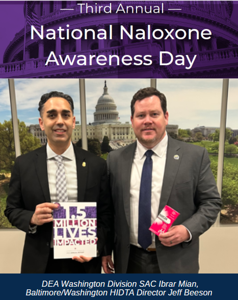 DEAWashingtonDC's tweet photo. Building a community of care that sustains long-term well-being. 3rd Annual National #NaloxoneAwarenessDay- #DEA, Baltimore/Washington #HIDTA, @VictoriasVoice_ https://t.co/5EbmwNksy9