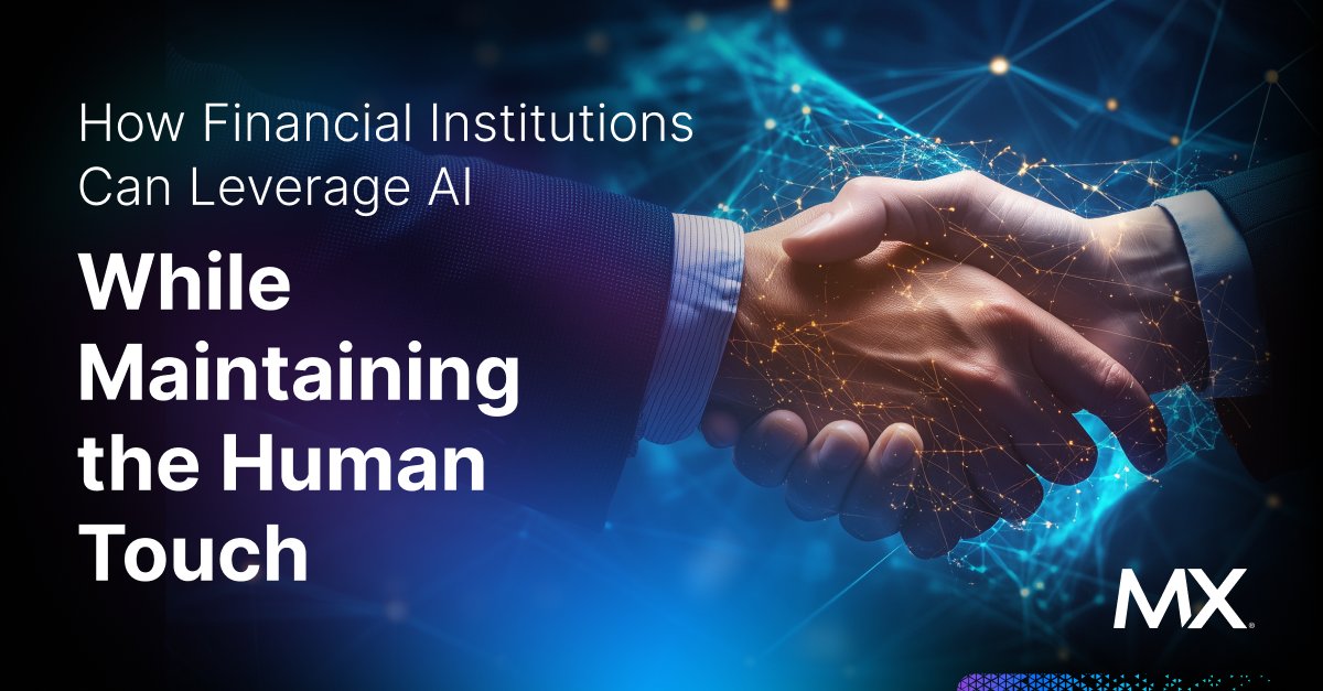 AI has the power to transform business processes to reach higher levels of efficiency. Check out our latest blog for how financial institutions can leverage AI without losing the human touch:

mx.com/blog/ai-human-…