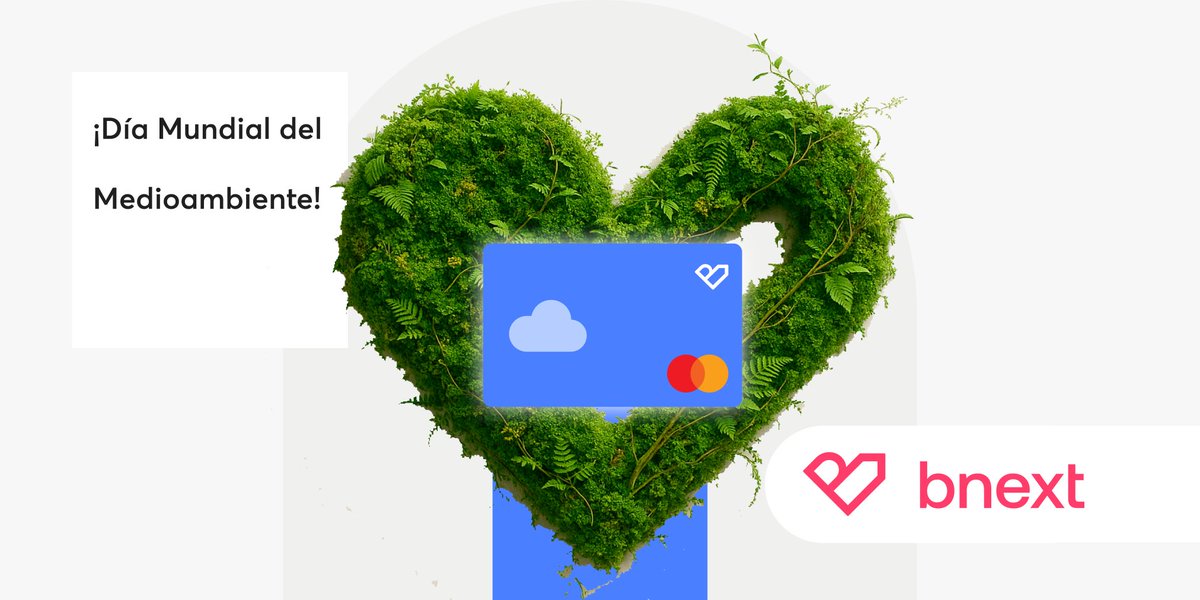 🌍 En el #DíaDelMedioAmbiente, da un paso por el planeta con Bnext 💚
Usa ya tu tarjeta virtual:
✅ Rápida
✅ Segura
✅ ¡Y sostenible! ♻️

Menos plástico es igual a más futuro 🌱 ¿te unes al cambio?
➡️cutt.ly/5rnJOvXk