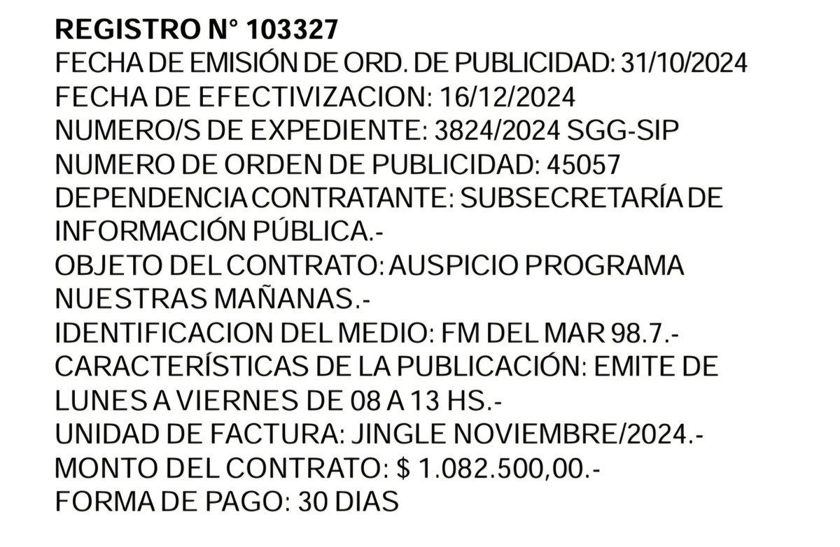 CHUBUT__News's tweet image. 4 programas de Radio del Mar que cobran pauta:
▪️Nuestras mañanas
▪️Blanco y negro
▪️La tribuna
▪️Actualidad 2.0
Qué pasó con la denuncia de vecinos por unos terrenos en #RadaTilly?
#EsPregunta
