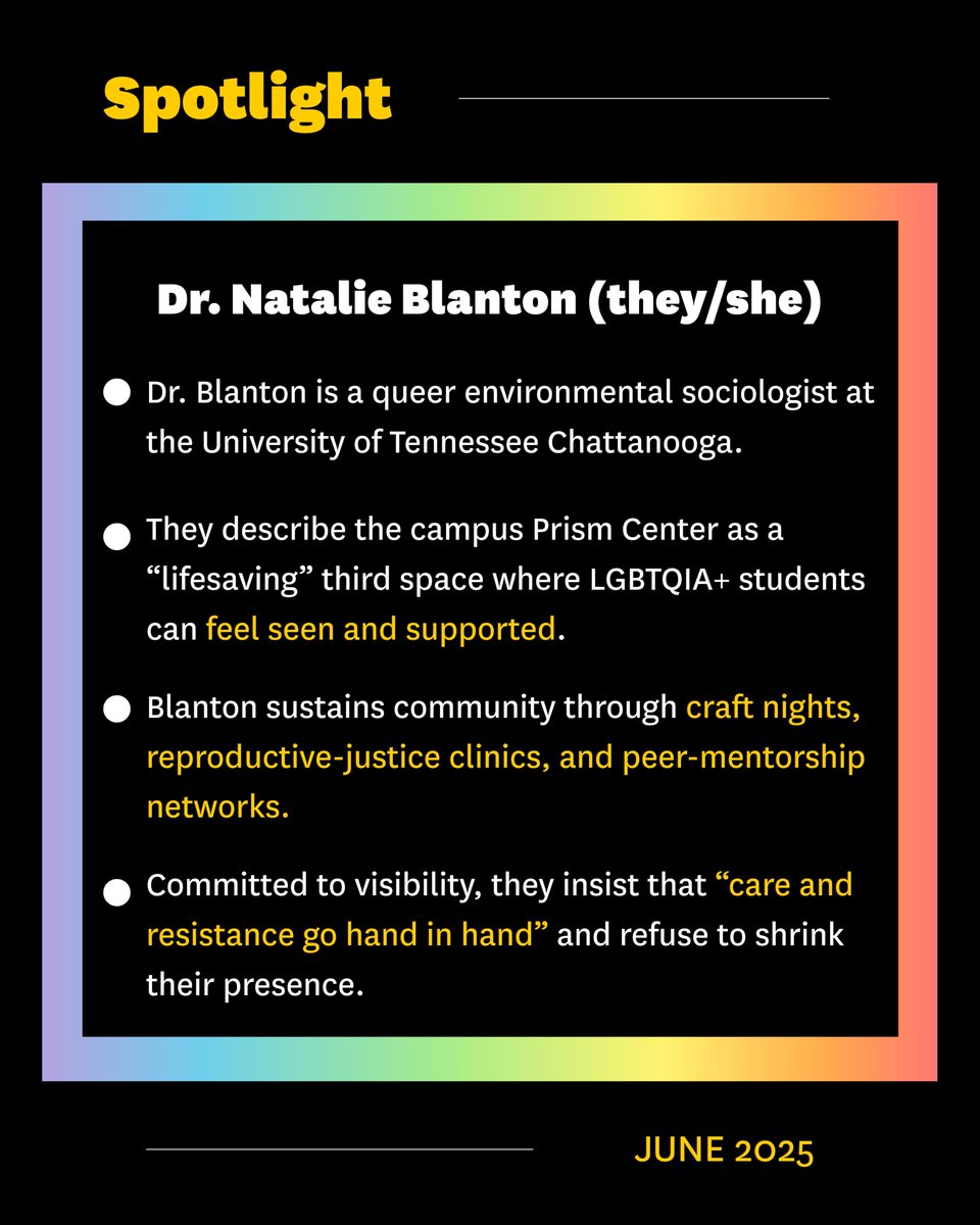 USCRaceEquity's tweet image. 🏳️‍🌈 Pride Month on Campus 🏳️‍🌈

In a shifting climate, LGBTQIA+ leaders like Dr. Darin Stewart and Dr. Natalie Blanton are creating space for care, connection, and community.

Pride is about belonging—and making sure no one feels alone. 🌈

#PrideMonth  #LGBTQIA #Belonging