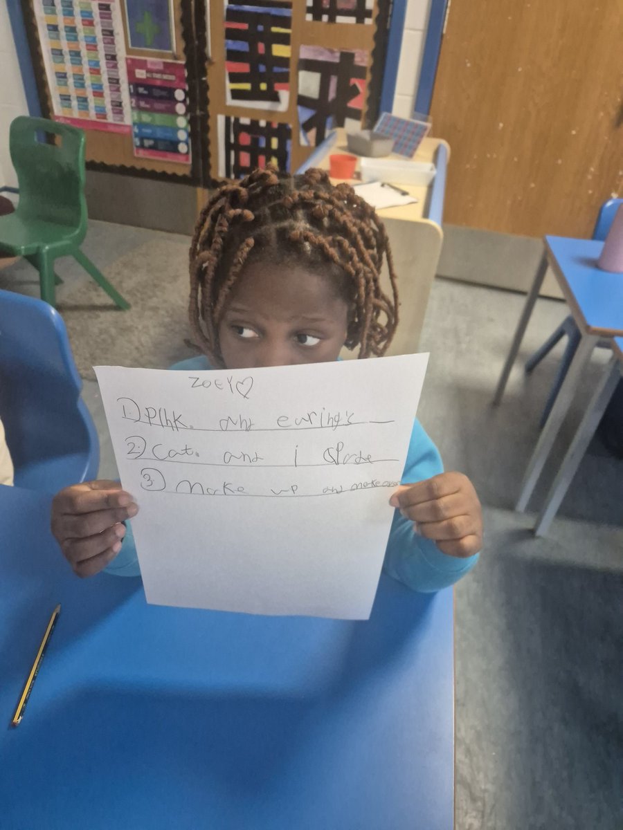 1JB_HCPLA's tweet photo. In PSHE, we have been looking at the story The Friendship Bench, we were discussing how to choose and make new friends. We wrote down 3 things we loved and had to find someone who had similar interests! @HighCragsPLA https://t.co/Rbj9QfzT3Y