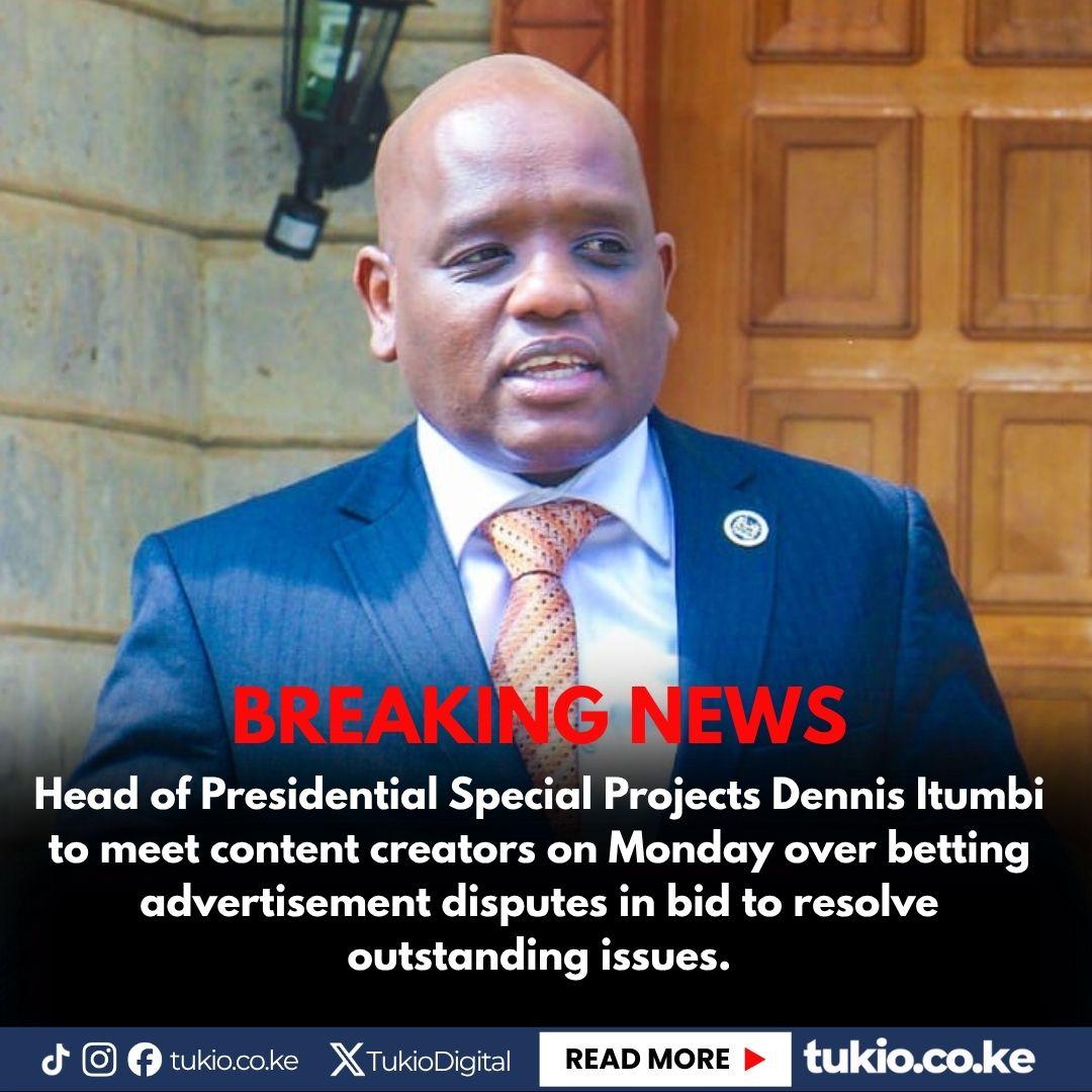 Itumbi’s Monday meeting with content creators signals a willingness to listen and collaborate on the betting ads issue that has stirred heated debate in digital spaces.