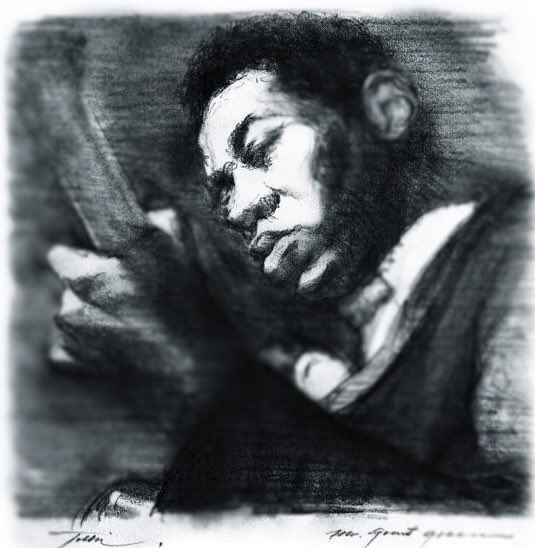 kitazatotoshia1's tweet image. Happy Birthday!
グラント・グリーンさんをスケッチ＾＾
Grant Green (June 6, 1935 – January 31, 1979) was an American jazz guitarist and composer.
#jazzguitarist #jazzcomposer #Bluenote #Jazz #sketch