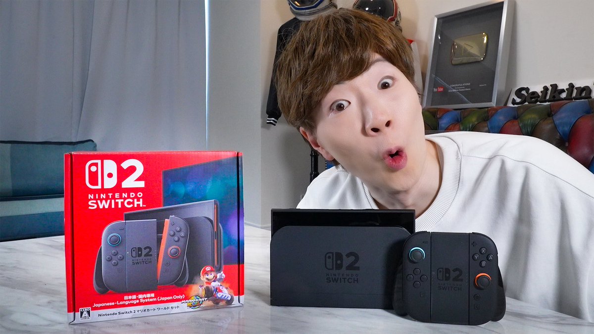 SeikinTV's tweet image. ★深夜ですが動画公開★
Nintendo Switch 2 マリオカート ワールド セットが・・・ youtu.be/z-VPG-yYNRc?si… @YouTubeより