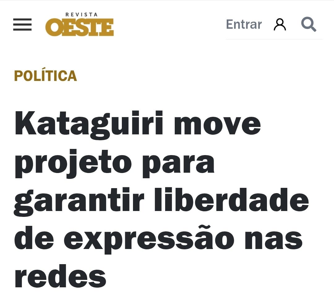 KimKataguiri's tweet photo. ⛔ FIM DA PERSEGUIÇÃO ONLINE

Garantir direitos que já deveriam estar assegurados está se tornando indispensável! Protocolei um projeto de lei para impedir que meios judiciais sejam usados para silenciar opiniões contrárias. Quando houver excessos, eles devem ser comprovados e a restrição ao uso da rede social deve ser apenas temporária.

A liberdade de expressão é um direito e não pode ser violado.