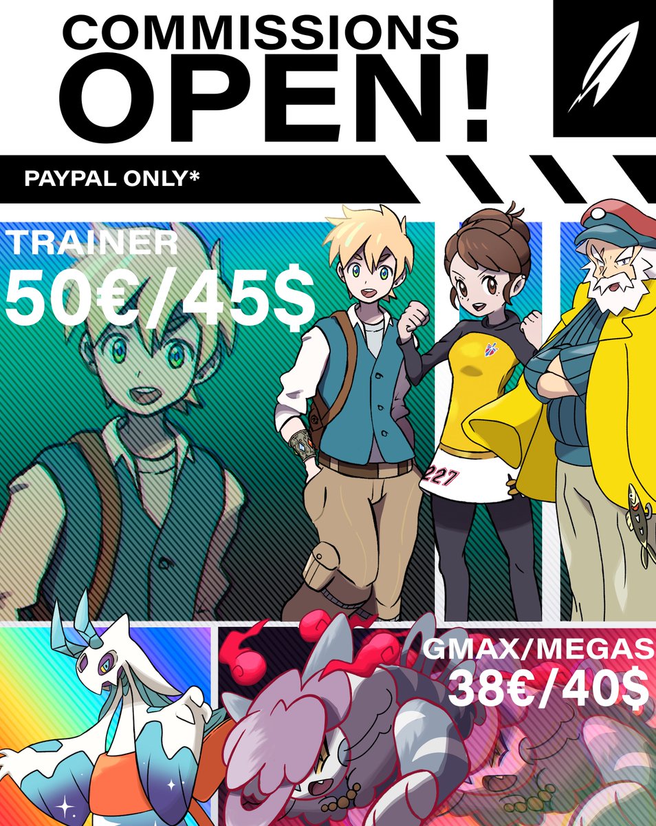 NyulaDraws's tweet photo. Adding this time price for trainers and more!!! 

#Commission #pokemon #PokemonScarletViolet 
#PokemonLegendsZA #commissionopen https://t.co/1B2hzwjKGZ
