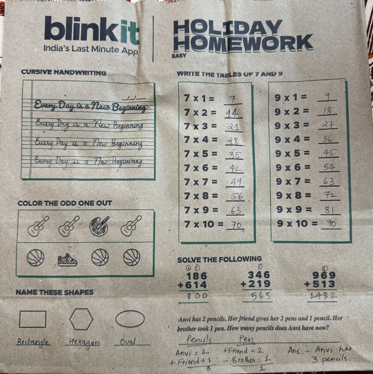 Maharsh Shah (@ff583a) on Twitter photo Any reward for actually completing the Holiday Homework <a href="/letsblinkit/">Blinkit</a> ??? Any reward for actually completing the Holiday Homework <a href="/letsblinkit/">Blinkit</a> ???