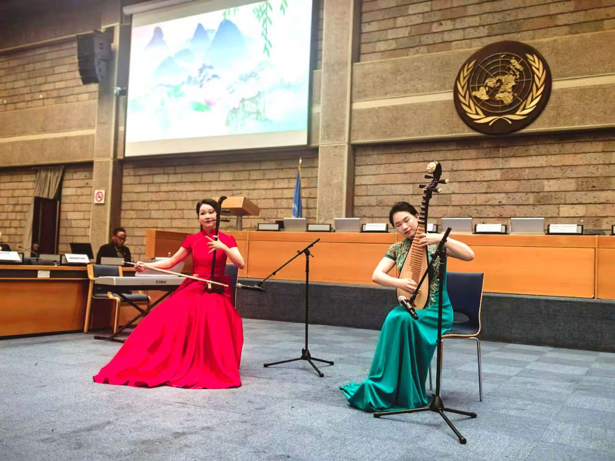 Music is the universal language of mankind. 
Today, we enjoyed various music of different cultures, including "Kunqu" which is a genre of traditional Chinese opera, “Nessun dorma”, the best-known tenor arias in Italy, and “Malaika”, the most famous Swahili love song. We also
