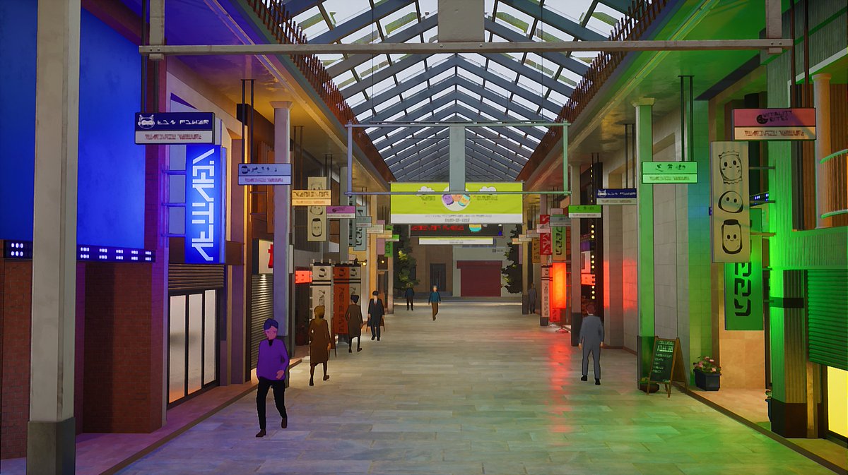 It's not ready yet, but the new area coming to Vending Dokan! is so awesome, we had to show a sneak peek. Great work <a href="/AftabiGames/">Aftabi Games</a> team! #indiegame #wishlist #newgame #steamgame #gaming #pcgames