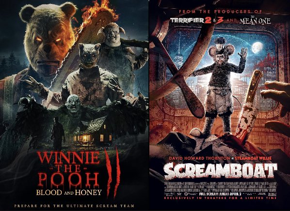 SinisterHorrorH's tweet photo. Which Movie Do You Like More?

#Winniethepoohbloodandhoney2 #Screamboat https://t.co/jqVR4gDJ1m