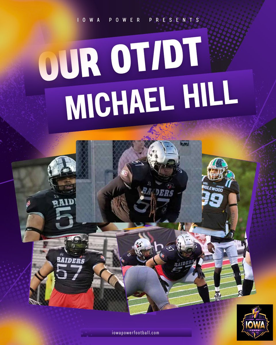 Iowa_Power's tweet image. Fuel the fire. Meet Michael — bringing big energy to every snap. 🔥
#IowaPower #MeetThePlayer #FanEnergy #GameDayReady #ArenaStar #IndoorExcitement #PowerPride