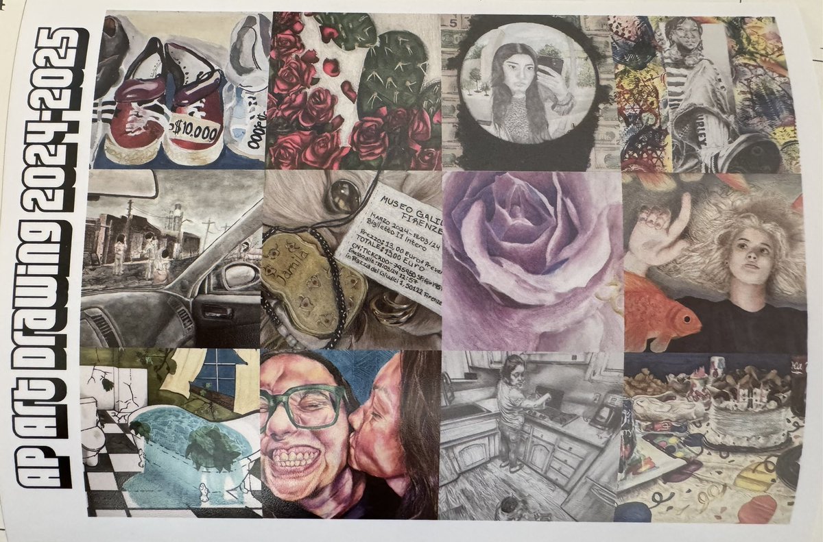 Such beautiful artwork this year! Thanks to Dorothy Amme for making these postcards for our PHS Drawing and Painting artists to share! #PwayArts